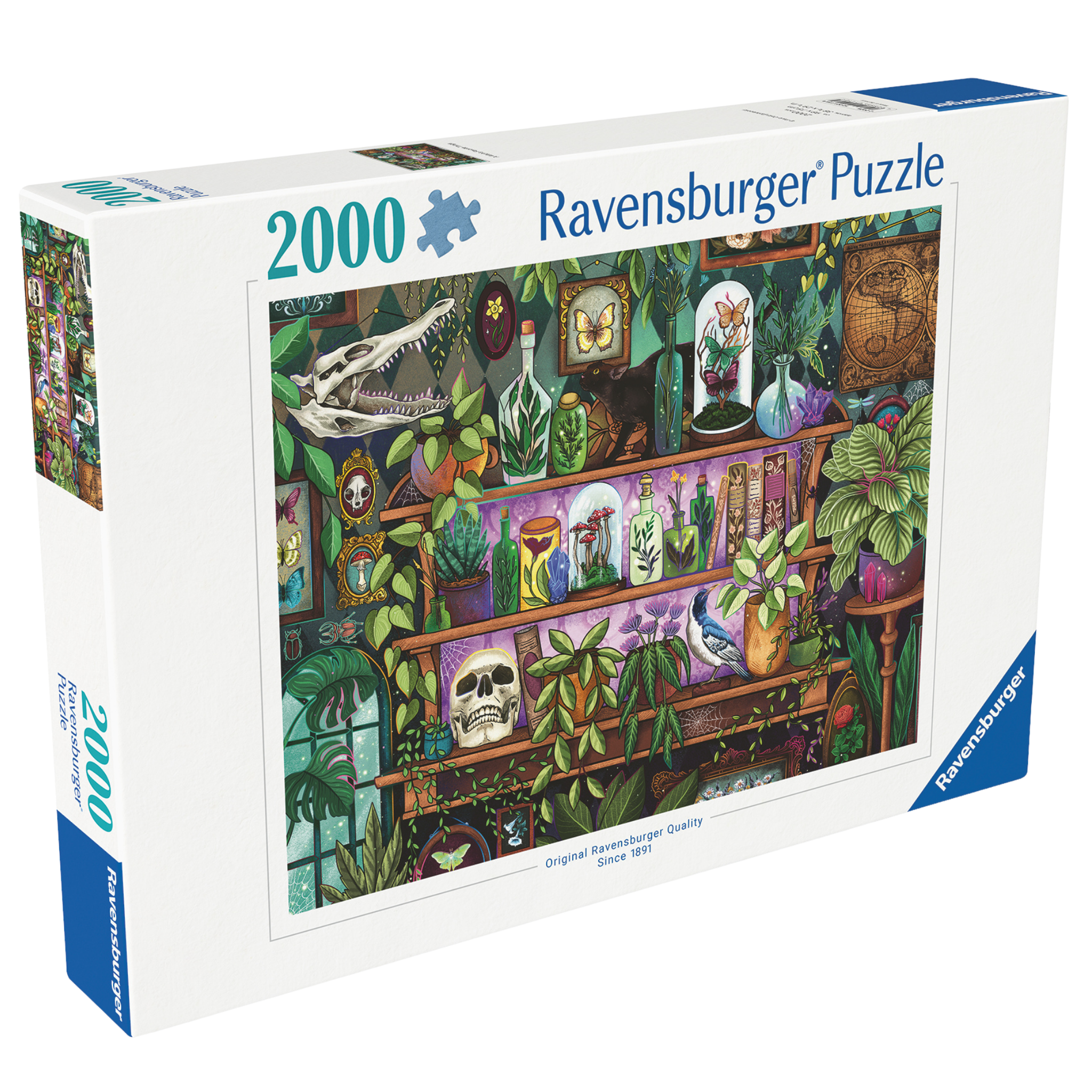 En Heks Yndlingsting 2000 brikker Ravensburger puslespill eske med magisk heksehylle motiv